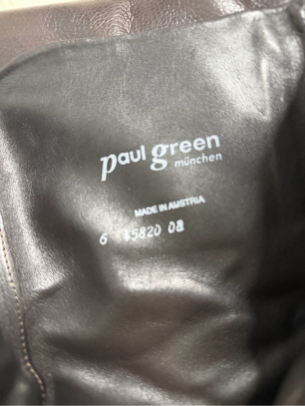 Paul Green Brown Leather Mid-Calf Boots | Square Toe & Side Zip | Size 6 Y2K - Picture 10 of 12